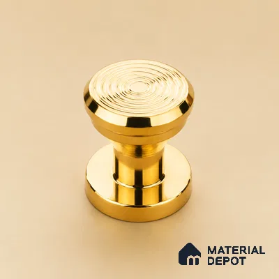 Ottr Stainless Steel Knob HA 00239 PVD Gold Finish - Standard | 2 Years Warranty