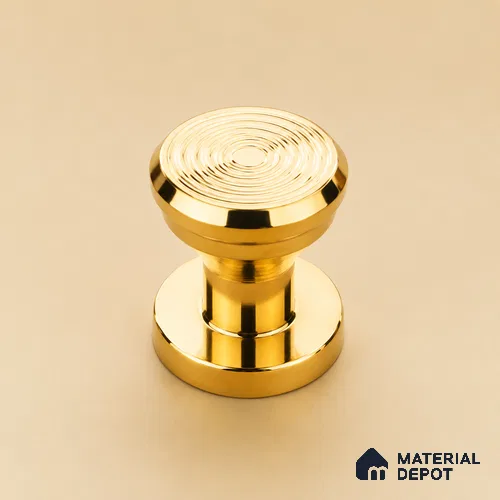 Ottr Stainless Steel Knob HA 00239 PVD Gold Finish - Standard | 2 Years Warranty