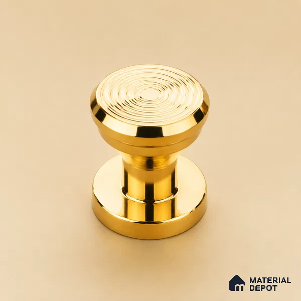 Ottr Stainless Steel Knob HA 00239 PVD Gold Finish - Standard | 2 Years Warranty