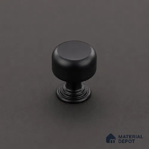 Ottr Stainless Steel Knob HA 00240 C Black Finish - Standard | 2 Years Warranty