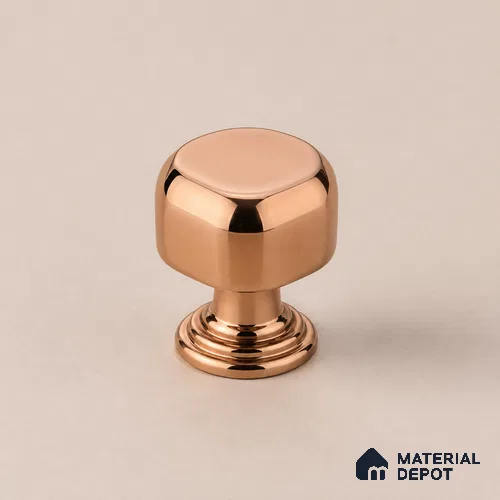 Ottr Stainless Steel Knob HA 00240 B PVD Rose Gold Finish - Standard | 2 Years Warranty