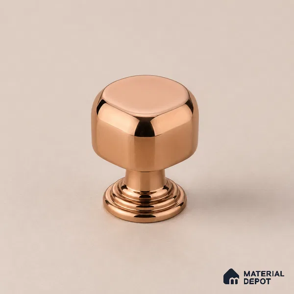 Ottr Stainless Steel Knob HA 00240 B PVD Rose Gold Finish - Standard | 2 Years Warranty