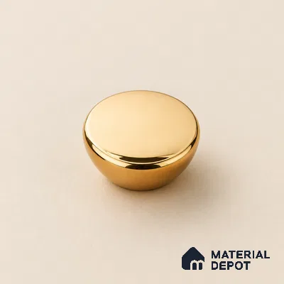 Ottr Stainless Steel Knob HA 00243 PVD Gold Finish - Standard | 2 Years Warranty