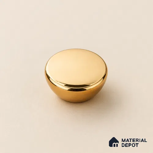 Ottr Stainless Steel Knob HA 00243 PVD Gold Finish - Standard | 2 Years Warranty