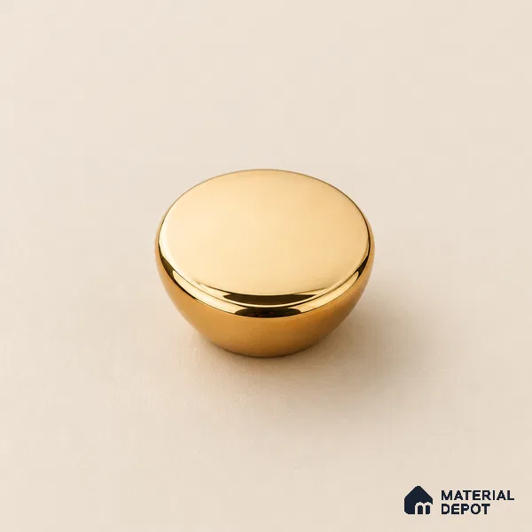 Ottr Stainless Steel Knob HA 00243 PVD Gold Finish - Standard | 2 Years Warranty