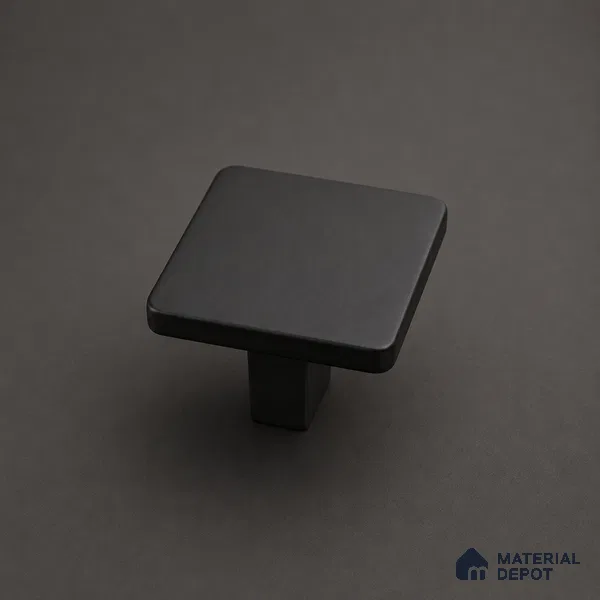 Ottr Stainless Steel Knob HA 00244 F Black Finish - Big | 2 Years Warranty