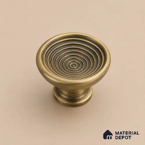 Ottr Stainless Steel Knob HA 00246 D Antique Brass Finish - Standard | 2 Years Warranty
