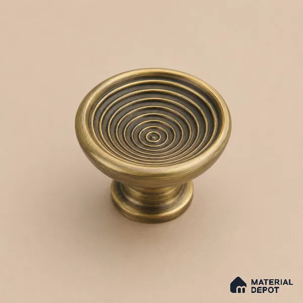 Ottr Stainless Steel Knob HA 00246 D Antique Brass Finish - Standard | 2 Years Warranty