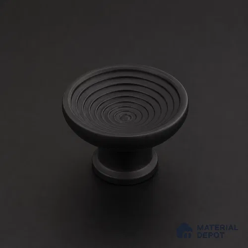 Ottr Stainless Steel Knob HA 00246 C Black Finish - Standard | 2 Years Warranty