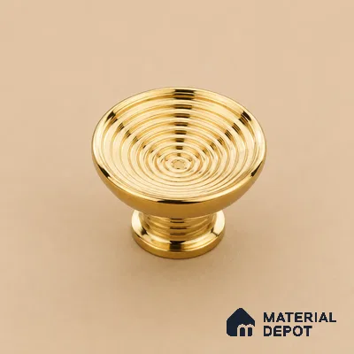 Ottr Stainless Steel Knob HA 00246 PVD Gold Finish - Standard | 2 Years Warranty