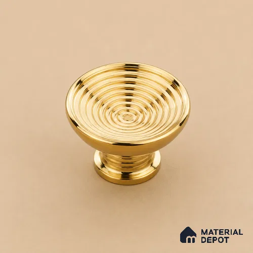 Ottr Stainless Steel Knob HA 00246 PVD Gold Finish - Standard | 2 Years Warranty