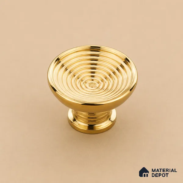 Ottr Stainless Steel Knob HA 00246 PVD Gold Finish - Standard | 2 Years Warranty