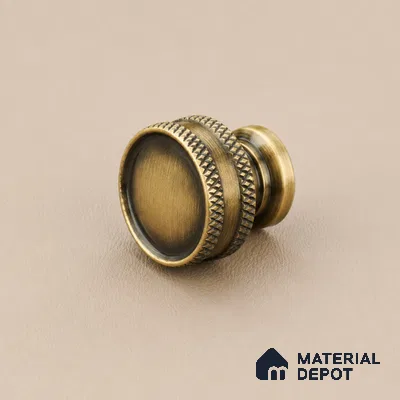 Ottr Stainless Steel Knob HA 00247 D Antique Brass Finish - Standard | 2 Years Warranty