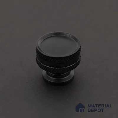 Ottr Stainless Steel Knob HA 00247 C Black Finish - Standard | 2 Years Warranty