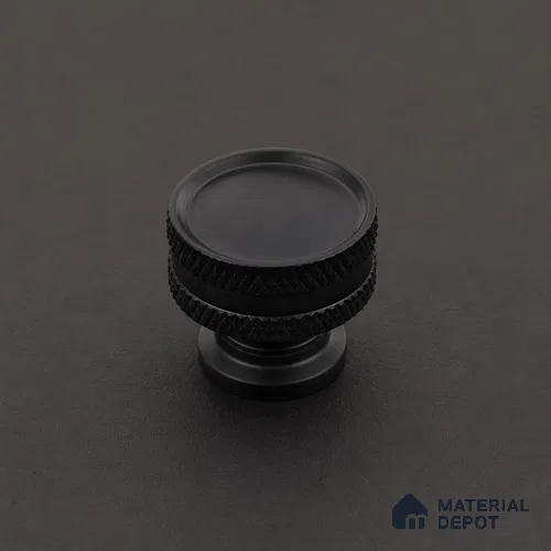 Ottr Stainless Steel Knob HA 00247 C Black Finish - Standard | 2 Years Warranty