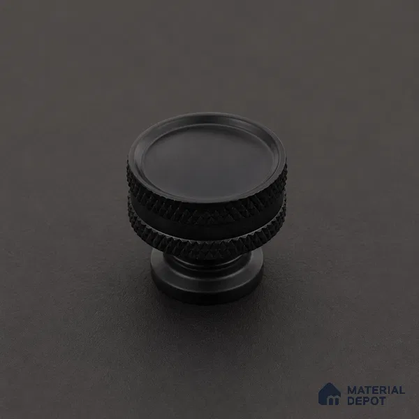 Ottr Stainless Steel Knob HA 00247 C Black Finish - Standard | 2 Years Warranty