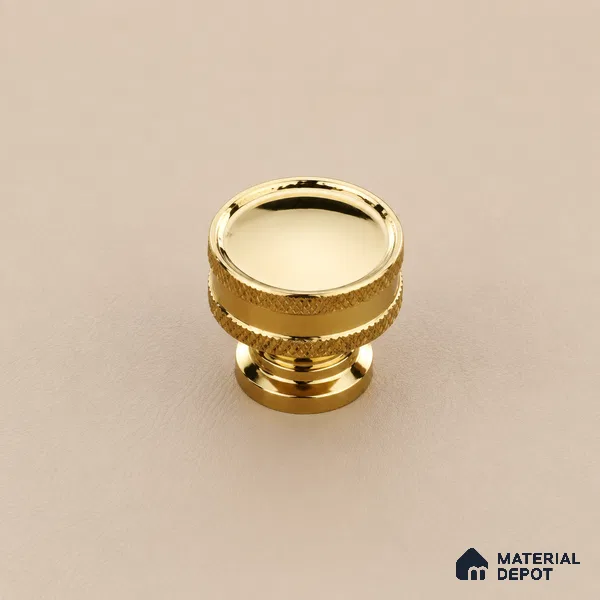 Ottr Stainless Steel Knob HA 00247 PVD Gold Finish - Standard | 2 Years Warranty