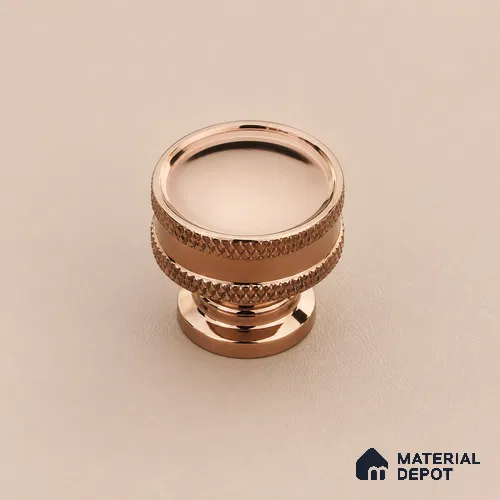 Ottr Stainless Steel Knob HA 00247 B PVD Rose Gold Finish - Standard | 2 Years Warranty