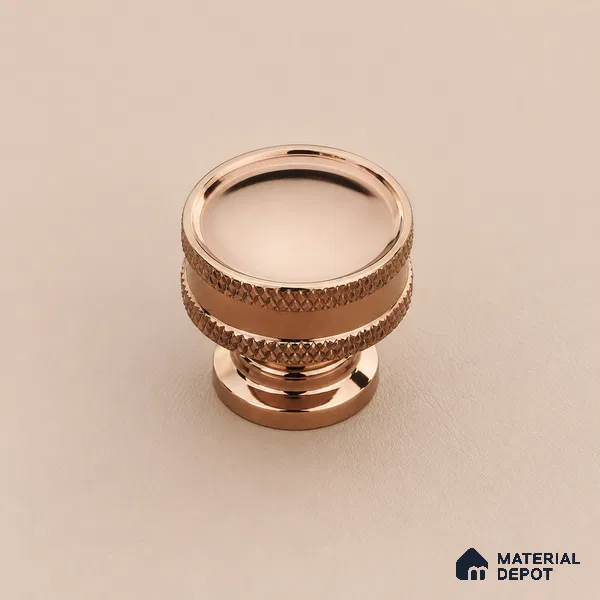 Ottr Stainless Steel Knob HA 00247 B PVD Rose Gold Finish - Standard | 2 Years Warranty