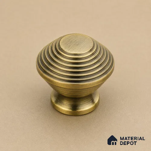 Ottr Stainless Steel Knob HA 00248 D Antique Brass Finish - Standard | 2 Years Warranty