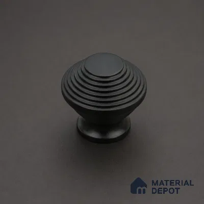 Ottr Stainless Steel Knob HA 00248 C Black Finish - Standard | 2 Years Warranty