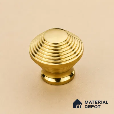 Ottr Stainless Steel Knob HA 00248 PVD Gold Finish - Standard | 2 Years Warranty