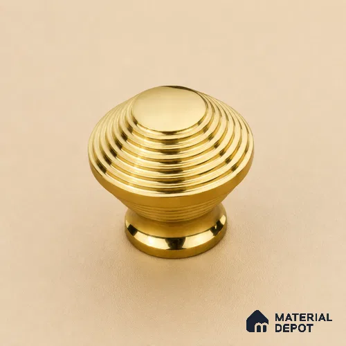 Ottr Stainless Steel Knob HA 00248 PVD Gold Finish - Standard | 2 Years Warranty