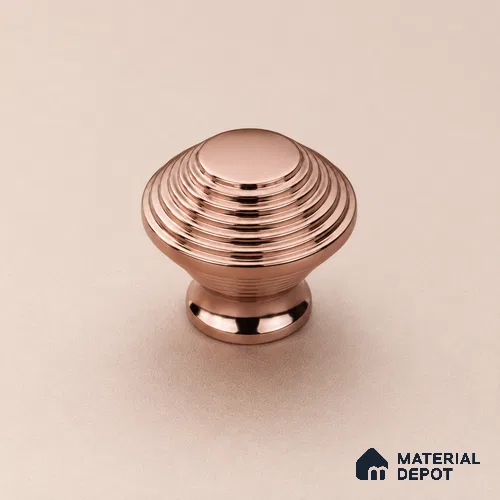 Ottr Stainless Steel Knob HA 00248 B PVD Rose Gold Finish - Standard | 2 Years Warranty