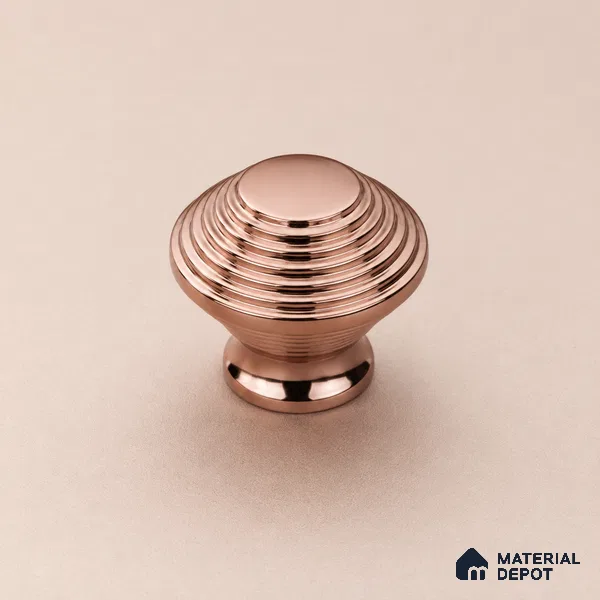 Ottr Stainless Steel Knob HA 00248 B PVD Rose Gold Finish - Standard | 2 Years Warranty