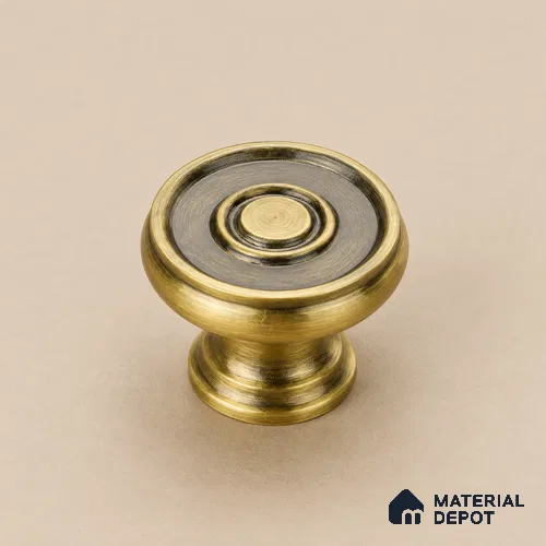 Ottr Stainless Steel Knob HA 00249 C Antique Brass Finish - Standard | 2 Years Warranty