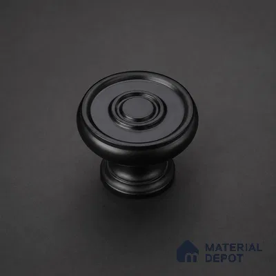 Ottr Stainless Steel Knob HA 00249 D Black Finish - Standard | 2 Years Warranty
