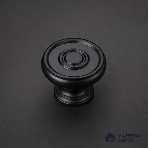 Ottr Stainless Steel Knob HA 00249 D Black Finish - Standard | 2 Years Warranty