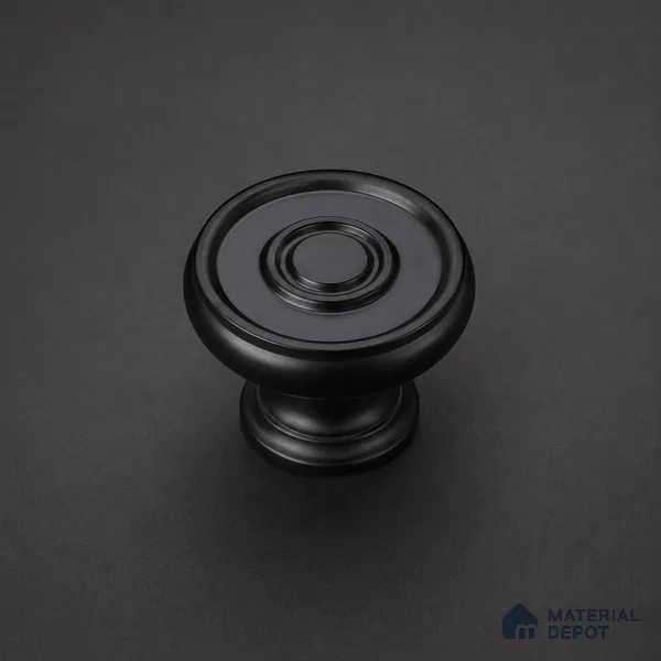 Ottr Stainless Steel Knob HA 00249 D Black Finish - Standard | 2 Years Warranty