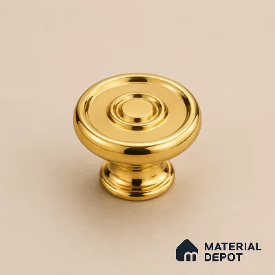 Ottr Stainless Steel Knob HA 00249 B PVD Gold Finish - Standard | 2 Years Warranty