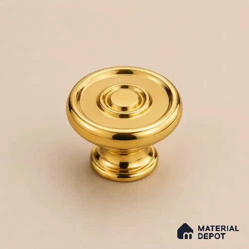 Ottr Stainless Steel Knob HA 00249 B PVD Gold Finish - Standard | 2 Years Warranty