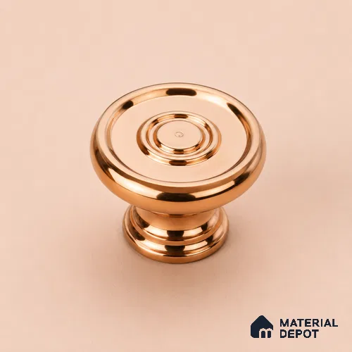 Ottr Stainless Steel Knob HA 00249 PVD Rose Gold Finish - Standard | 2 Years Warranty