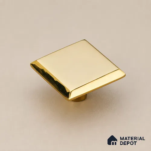 Ottr Stainless Steel Knob HA 00252 B PVD Gold Finish - Standard | 2 Years Warranty