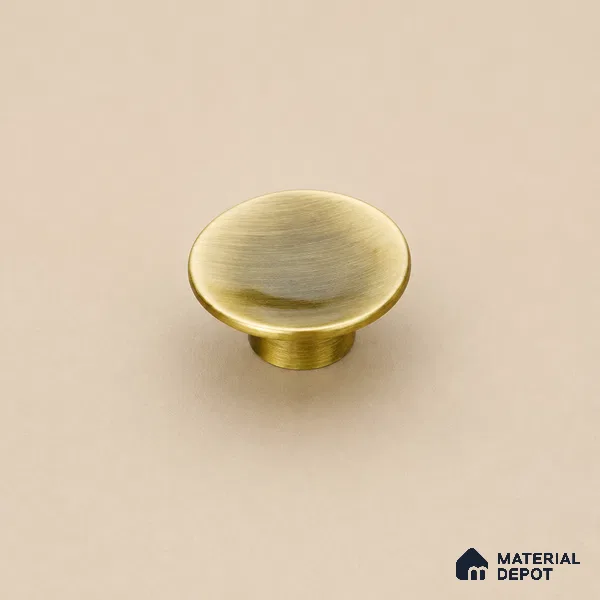Ottr Stainless Steel Knob HA 00253 I Antique Brass Finish - 3in | 2 Years Warranty