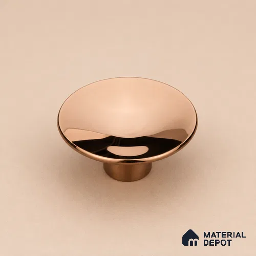 Ottr Stainless Steel Knob HA 00253 B PVD Rose Gold Finish - 2in | 2 Years Warranty