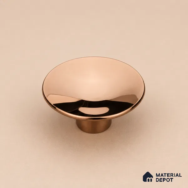 Ottr Stainless Steel Knob HA 00253 C PVD Rose Gold Finish - 3in | 2 Years Warranty
