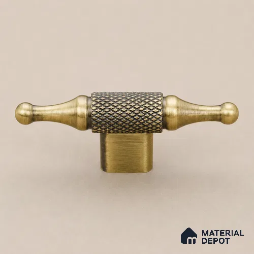 Ottr Stainless Steel Knob HA 00256 C Antique Brass Finish - Standard | 2 Years Warranty