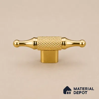 Ottr Stainless Steel Knob HA 00256 B PVD Gold Finish - Standard | 2 Years Warranty
