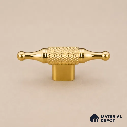 Ottr Stainless Steel Knob HA 00256 B PVD Gold Finish - Standard | 2 Years Warranty