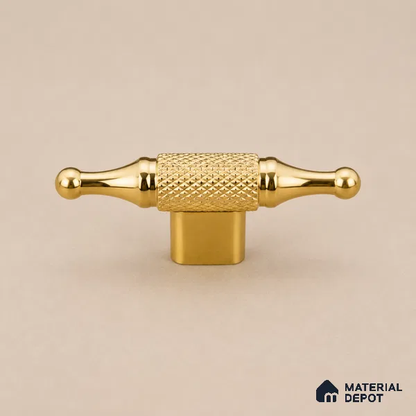 Ottr Stainless Steel Knob HA 00256 B PVD Gold Finish - Standard | 2 Years Warranty