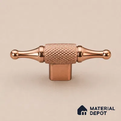 Ottr Stainless Steel Knob HA 00256 PVD Rose Gold Finish - Standard | 2 Years Warranty