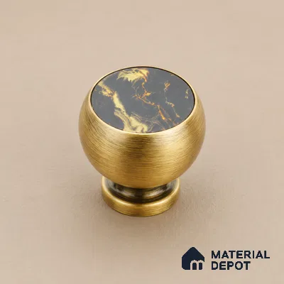 Ottr Stainless Steel Knob HA 00257 C Antique Brass Finish - Standard | 2 Years Warranty