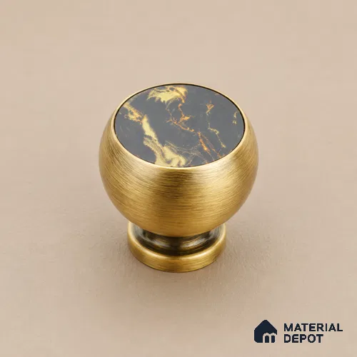 Ottr Stainless Steel Knob HA 00257 C Antique Brass Finish - Standard | 2 Years Warranty