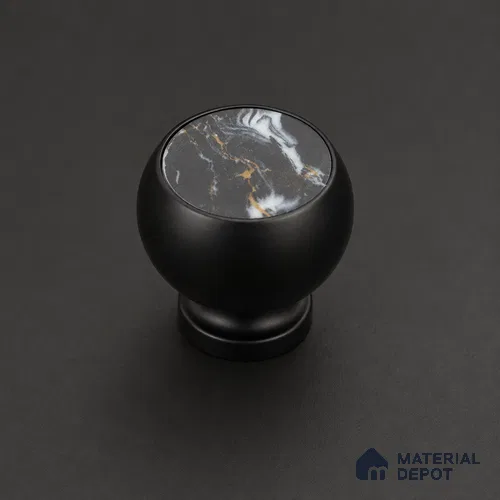 Ottr Stainless Steel Knob HA 00257 D Black Finish - Standard | 2 Years Warranty