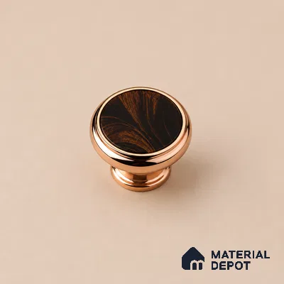 Ottr Stainless Steel Knob HA 00258 PVD Rose Gold Finish - Standard | 2 Years Warranty