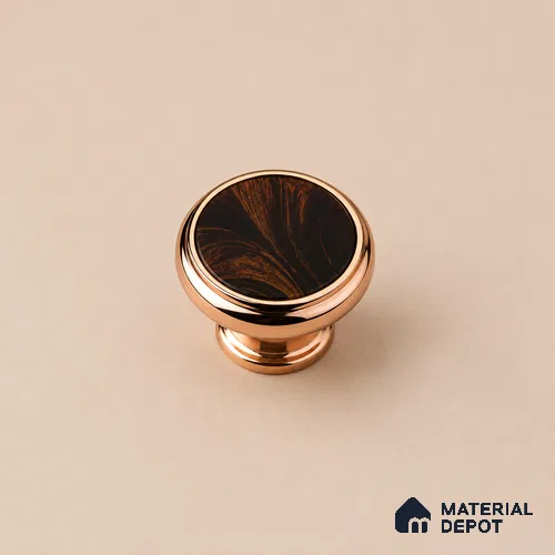 Ottr Stainless Steel Knob HA 00258 PVD Rose Gold Finish - Standard | 2 Years Warranty